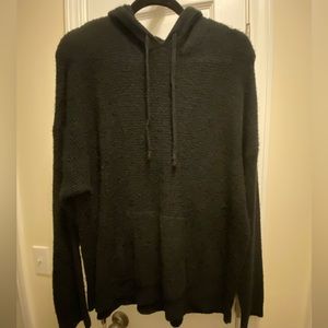 Aerie black waffle hoodie